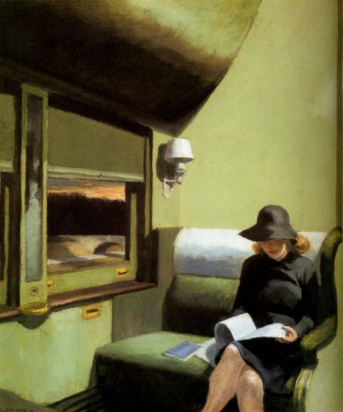 Edward Hopper, Compartiment Car, 1938