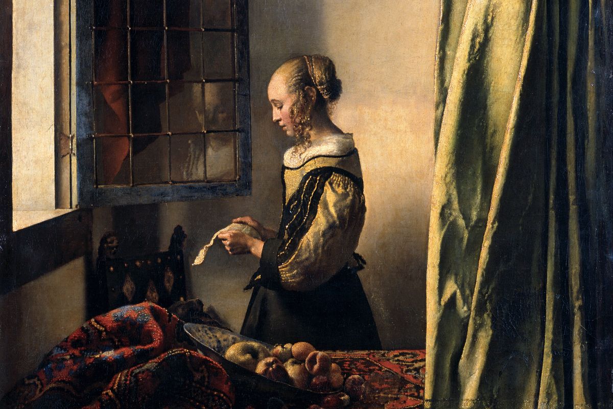 Johannes Vermeer, Leitora à janela, ca. 1657
